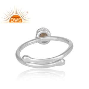 925 Sterling Silver Handmade Round Cut Natural <b>Labradorite</b> Gemstone Woman's Gift's <b>Rings</b> Jewelry Supplier - Product Image 4