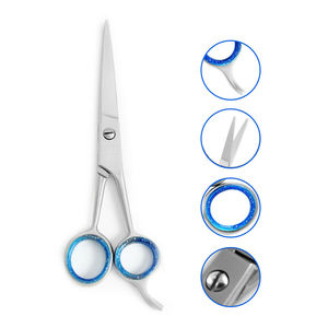 Ciseaux de coupe de cheveux de coiffeur en acier inoxydable de qualité salon avec repose-doigt ciseaux de coiffure de Salon professionnel à vendre - Product Image 2