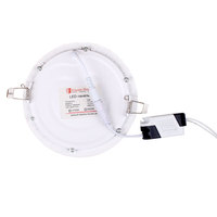 Vente en gros de panneau lumineux LED moderne de 18W panneau encastré au plafond LED rond carré corps en aluminium design fin pour la maison bureau intérieur