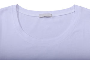 Camiseta de algodón ecológica de verano para mujer europea, Camiseta básica lisa de manga corta ajustada con impresión de logotipo personalizado - Product Image 3