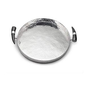 Stainless Steel Round Serving Tray High Quality <b>Mirror</b> Finishing Gold Metal Organizer <b>Rectangle</b> Stainless Steel Serving Tray - Product Image 1
