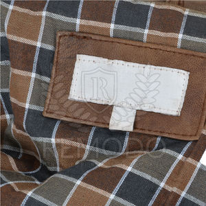 แจ็คเก็ตหนังผู้ชายคุณภาพสูง ดีไซน์ทันสมัย สไตล์ใหม่ ลายสก็อต ปกตั้ง กันลม สำหรับฤดูหนาว ทำจากหนังวัว - Product Image 4