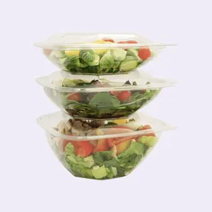 PET disposable food packaging transparent plastic box for salad and cake
