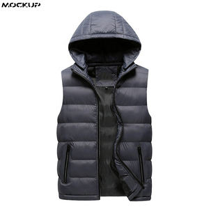 Mode hiver bouffant gilet hommes femmes Logo personnalisé rembourré sans manches doudoune vêtements de plein air chauds - Product Image 2