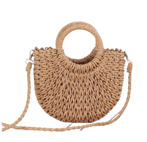 Bolsa hecha a mano con forma de semircírculo, hecha a mano, de Sedge, de Vietnam - Product Image 5