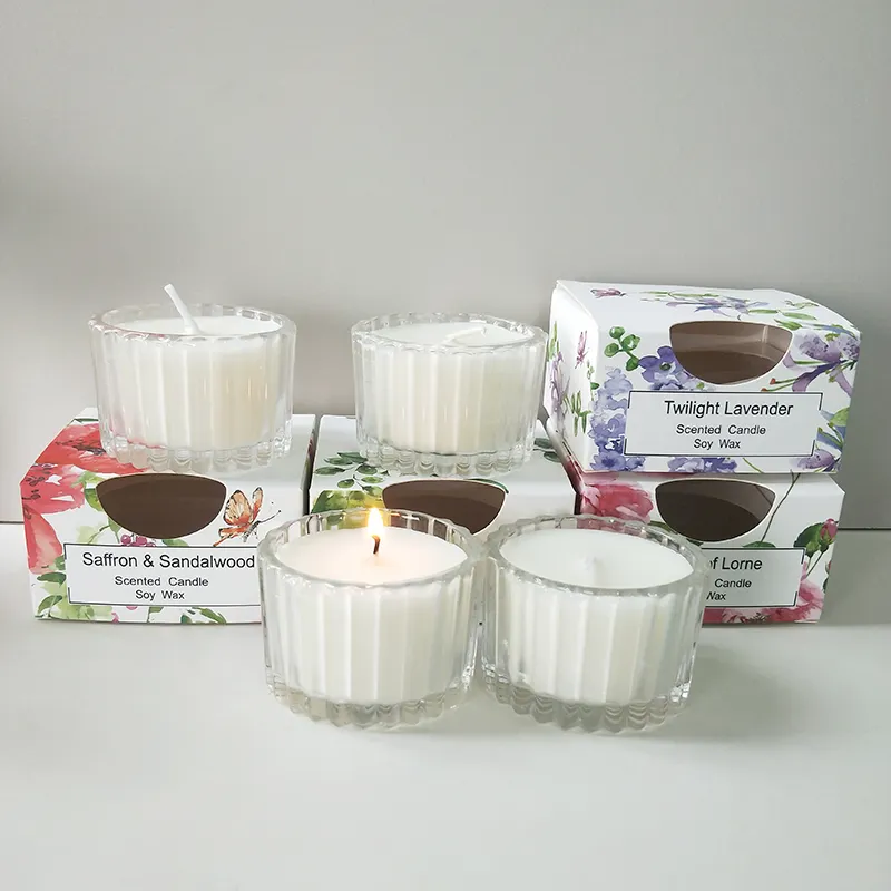 J517 Factory Supply Private Label Bulk Scented Candles 4 Kind Of Scented Candles Gift Set