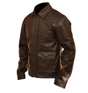 Cuero de oveja con cremallera, cierre en todos los colores, hecho en Pakistán, color marrón - Product Image 1