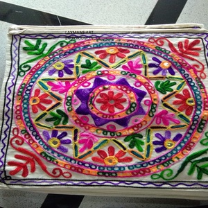 Style de luxe carré coton broderie housses de coussin Vintage pour maison hôpital hôtel pour fournisseur en gros inde - Product Image 1