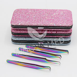 Pinces à cils professionnelles en gros, pinces à cils en acier inoxydable pour volume intense, outils pour salons de beauté - Product Image 4