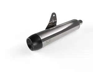 Silenciador Cónico Plateado y Negro Crown Classic 350 UCE 1990719 de Alto Rendimiento, Nuevo, Compatible con - Product Image 1