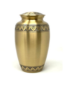 Urne de crémation en laiton plaqué étain et cuivre pour adultes pour une taille personnalisée et un prix bon marché - Product Image 2