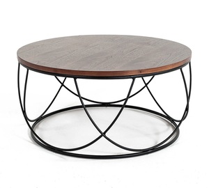 Look moderne Table basse en métal avec dessus en verre Meubles bon marché pour le salon Vente à chaud - Product Image 4