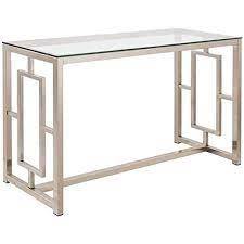 Modern Farmhouse Style Simple Metal Porch Desk Marble Top Corner <b>Console</b> Table Coffee Table for Living Room and Entryway - Product Image 3