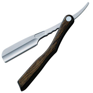Navaja de Afeitar Profesional con Mango de Madera y Hoja de Acero Inoxidable, Herramienta de Barbería para Afeitar la Cara, No Desechable para Hombres de Life Care. - Product Image 1