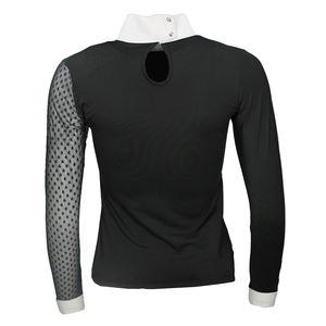 Camisa de montar a caballo personalizada para mujer, fabricante de camisa de competición, serie de carreras, capa Base de compresión ecuestre, OEM - Product Image 3