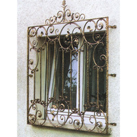 Rejillas de seguridad decorativas para ventanas, barandillas de hierro personalizadas para diseño de casa