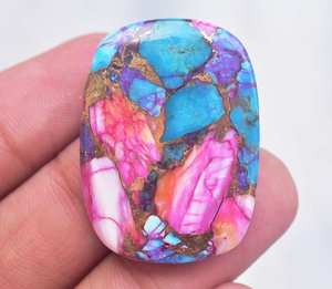 Spiny-gemas sueltas de Oya y morado, con cabujón de color turquesa, rosa, espinoso, púrpura - Product Image 2