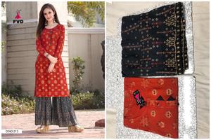 Traje de boda con estampado étnico para mujeres, traje de boda con estampado de papel de aluminio, de la India - Product Image 4