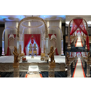 Royal Srilankan Wedding Tusk Mandap Londres Tradicional Srilankan Wedding Trunk Mandap South Indian Wedding Elephant Tusk Mandap - Product Image 1