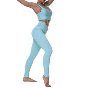 2 pièces Fitness Yoga Tricoté Vêtements de Sport Ensemble - Product Image 3