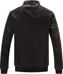 High Quality Customizable Men's Turn-down Collar <b>Fleece</b> <b>Lined</b> Woven Bomber <b>Jacket</b> Eco-Friendly Quick Dry Anti-Bacterial Winter - Product Image 2