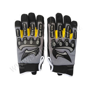 2019 venta al por mayor de cuero sintético certificado CE EN 388 guantes de seguridad antideslizantes para perforación de petróleo y gas con protección para las manos - Product Image 2