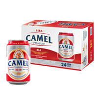 Bière Lager Marque Privée 4,5% d'Alcool 330ml Canette Aluminium Light Lager Camel Beer de la Brasserie Vietnamienne OEM ODM Marque Privée