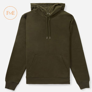 Pull-over à capuche avec logo personnalisé 100% coton éponge motif uni design anti-rétrécissement de grande taille pour les sports d'hiver - Product Image 5