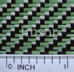 Tissu tissé rouge de fibre de verre de carbone dans le sergé pour l'artisanat et l'industrie extérieurs de voiture Use-310gsm l'épaisseur de 0.3mm - Product Image 5