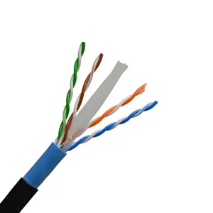 PE PVC double jacket UTP FTP STP SFTP Cat5 Cat5e CAT6 Cat7 Indoor Outdoor Network LAN Communication Cable