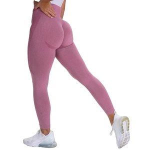Wholesale Custom Logo Fitness Clothing High Waisted Woman Scrunch <b>Seamless</b> <b>Leggings</b> - Product Image 2