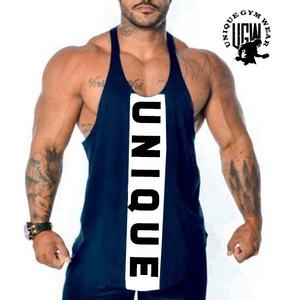เสื้อกล้ามออกกำลังกายผู้ชายไซส์ใหญ่ UNIQUE GYM WEAR ผลิตจากผ้าฝ้ายรักษ์โลก แห้งเร็ว ไม่เป็นขุย ระบายอากาศได้ดี พิมพ์ลายด้านหน้า - Product Image 4