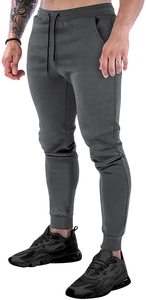 XXL algodón de los hombres gimnasio pantalones de chándal cintura elástica entrenamiento Fitness Joggers logotipo personalizado Streetwear Casual sublimación cantidad de impresión - Product Image 4