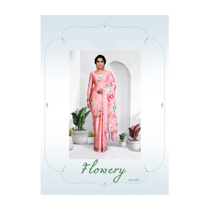 Hermosos saris japoneses último diseño de seda satinada para mujeres para ocasiones especiales Material de algodón indio directo del proveedor - Product Image 1