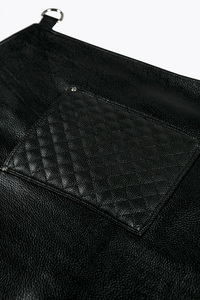 ผ้ากันเปื้อนหนังพรีเมี่ยมออกแบบได้ตามต้องการทนทานป้องกันความร้อนจากวัตถุที่มีการป้องกันน้ำและปลอดภัยสำหรับพ่อครัวทำอาหาร - Product Image 4