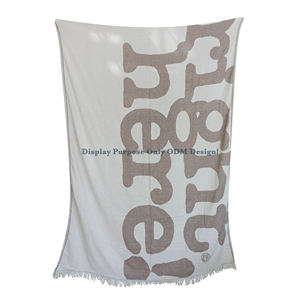 OEM Designs Jacquard Throw Blanket 130x170 cm - 51x67 ''Heavy and Luxury 100% Cotton-Acepta diseños personalizados - Product Image 3