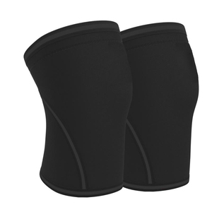 Wholesale Elastic Neoprene <b>Knee</b> Brace Custom <b>Compression</b> Silicon Spring <b>Knee</b> Pads 7mm Thickness for Summer Winter Fitness Use - Product Image 2