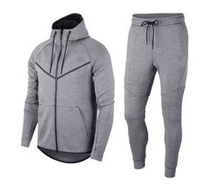Design de mode automne hommes 2 pièces survêtements à manches longues sport costumes décontractés élégant personnalisé course hommes survêtements - Product Image 3