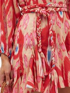 Usine — Mini robe à manches longues, vêtements de gros, style Boho, décontractée, imprimée numérique, été - Product Image 3