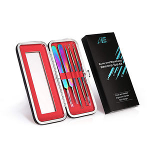 ชุดเครื่องมือกำจัดสิวเสี้ยนแบบมืออาชีพ 7 ชิ้น พร้อมที่แคะหู อุปกรณ์ดูดสิวเสี้ยนสำหรับรักษาสิวหัวขาว - Product Image 3