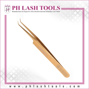 แหนบต่อขนตาสีโรสโกลด์,แหนบปริมาณสแตนเลส,แหนบปริมาณ6มม. 45องศาและแหนบแยก - Product Image 5