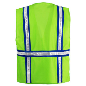 Hi Viz เสื้อกั๊กเซฟตี้เสื้อกั๊กสำหรับใส่ทำงาน,เสื้อกั๊กเพื่อความปลอดภัยสะท้อนแสง CE มองเห็นได้ดี - Product Image 3