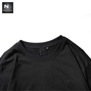 เสื้อยืดผ้าฝ้ายคอกลมแขนยาวสองชั้นสำหรับผู้ชาย,เสื้อทรงหลวมสไตล์ฮิปฮอปสำหรับใส่กลางแจ้ง - Product Image 3