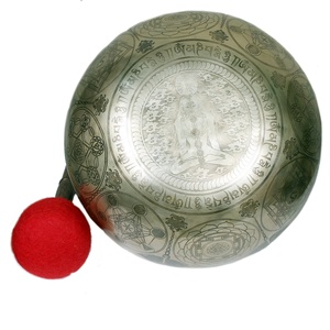 Juego de cuencos tibetanos tallados de estilo religioso hechos a mano, regalos novedosos - Product Image 1