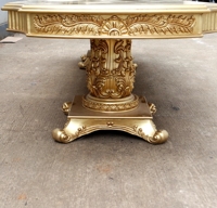 MEUBLES ROYAUX CLASSIQUES SCULPTÉS ENSEMBLE DE TABLE À MANGER 12 CHAISES