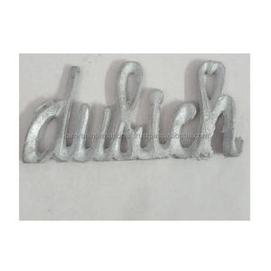 Diseñador de Metal de aluminio pulido forma de letra colgante decorativo hogar Hotel personalizado impreso deportes Logo artesanía modelo de regalo - Product Image 6