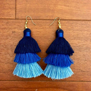 The Art of Handmade Handmade Tiered Tassel Ombre Earrings - Product Image 1