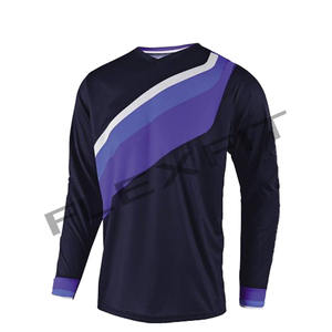 Venta caliente 100% Poliéster Secado rápido Manga larga Off Road Dirt Bike Motocross Racing Jersey para la venta - Product Image 3