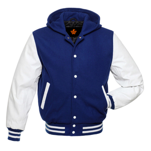 Haute Respirant Bouton Veste D'hiver À Capuche Plus La Taille Stand Personnalisé Hommes Basketball Varsity Letterman Manteau En Gros Vestes - Product Image 2