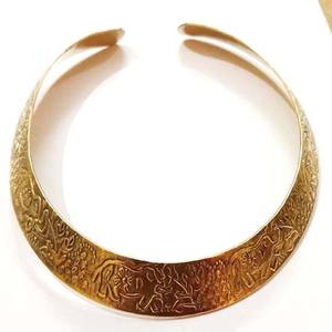 Artesanías Rawat, Gargantilla de latón, disfraz de moda etérea hecho a mano en la India para regalo de fiesta, aniversario-9244 - Product Image 1